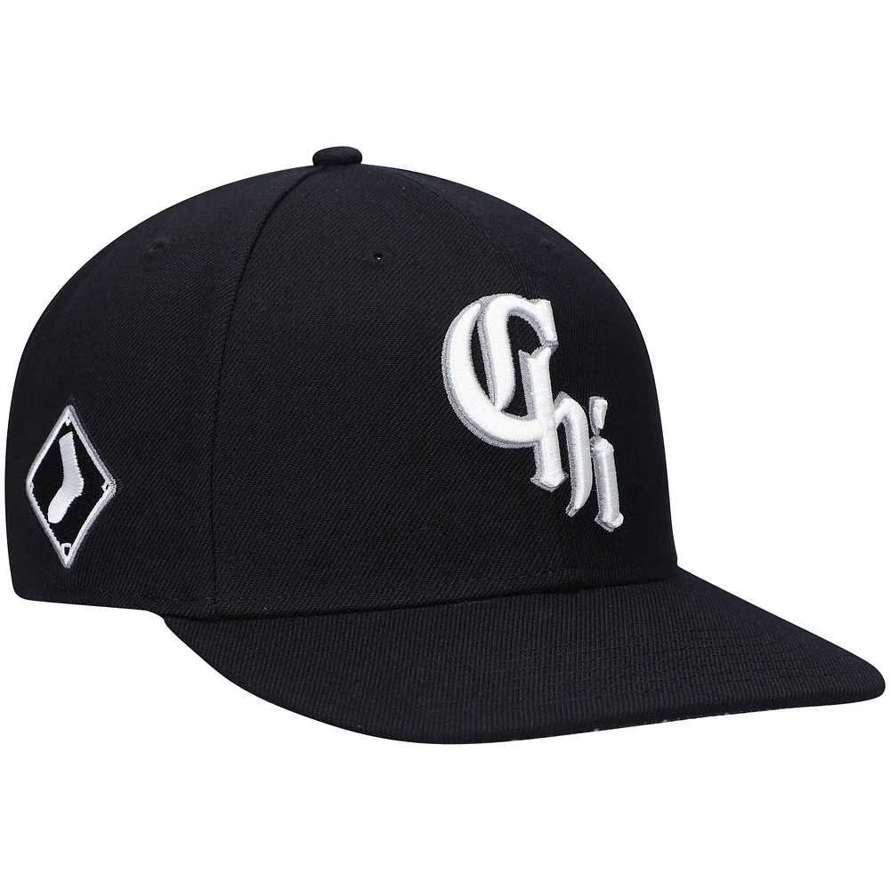 Men's '47 Black Chicago White Sox 2021 City Connect Captain Snapback Hat