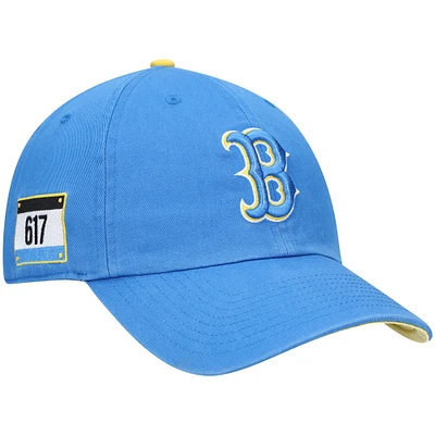 Men's '47 Blue Boston Red Sox Area Code City Connect Clean Up Adjustable Hat