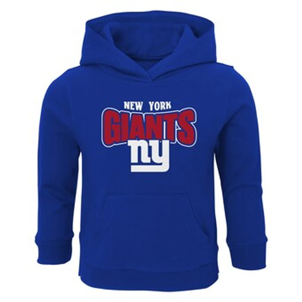 Toddler Royal New York Giants Draft Pick Pullover Hoodie