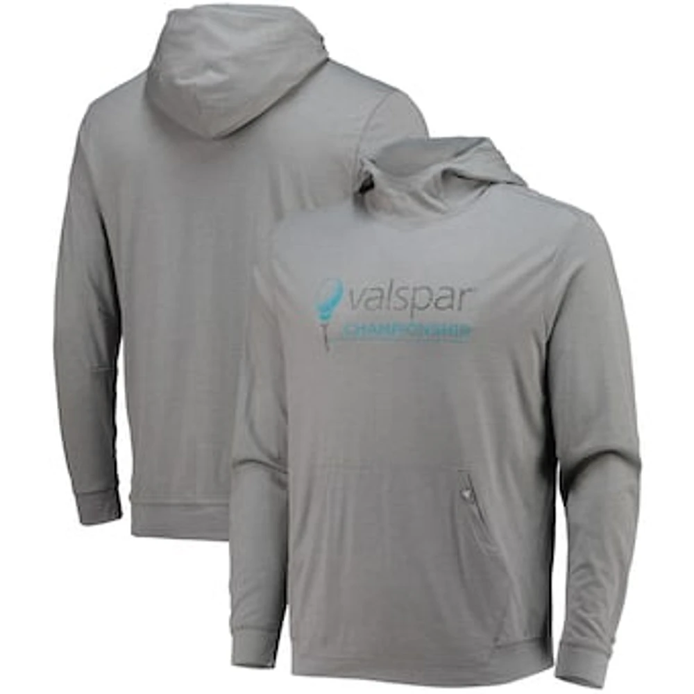 Men's Levelwear Heathered Gray Valspar Championship Thrive Tri-Blend Pullover Hoodie