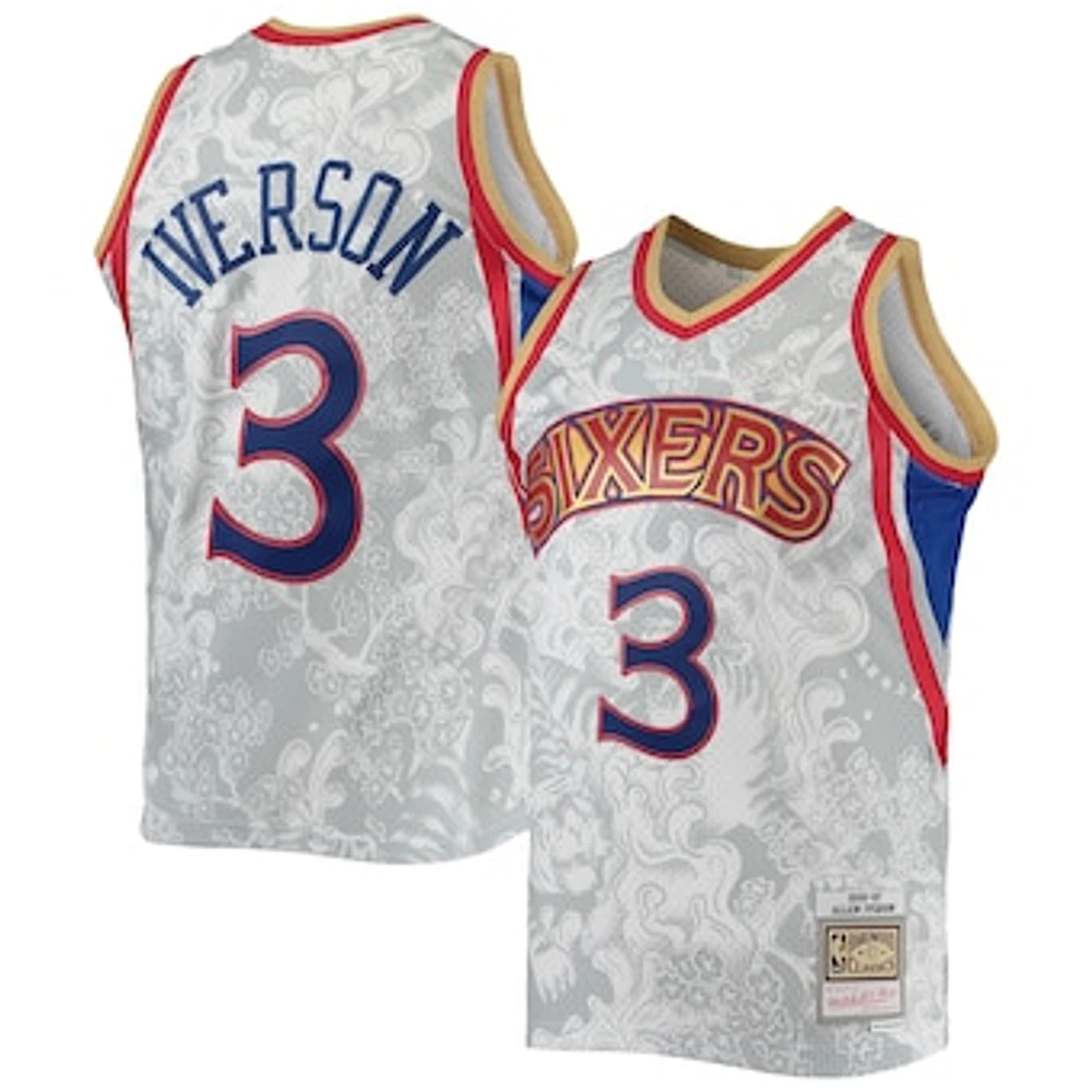Men's Mitchell & Ness Allen Iverson Philadelphia 76ers 1996/97 Hardwood Classics Lunar New Year