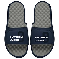 Men's ISlide Matthew Judon Navy/Gray NFLPA Slide Sandals