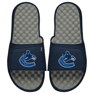 Youth ISlide Navy/Gray Vancouver Canucks Slide Sandals