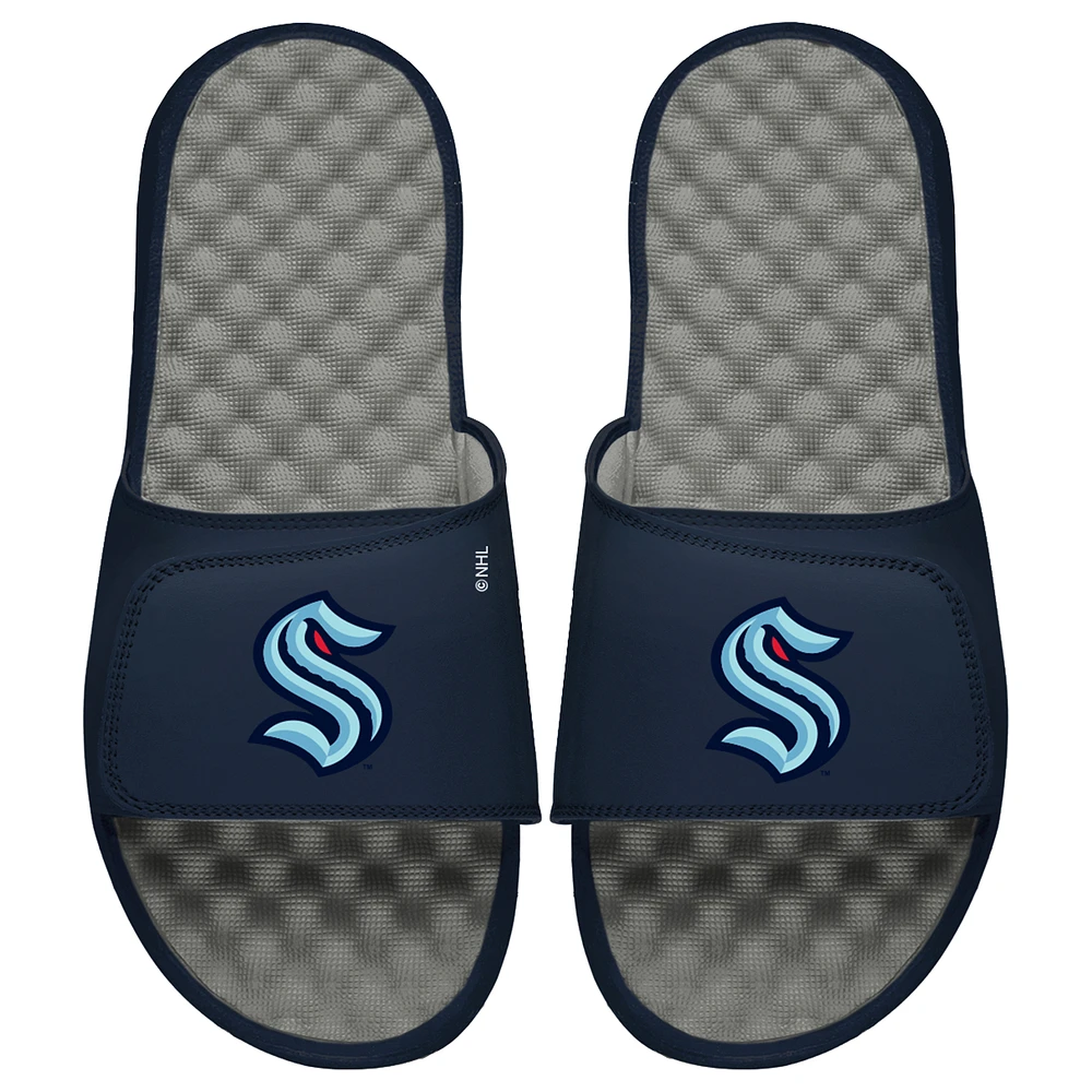 Youth ISlide Navy/Gray Seattle Kraken Slide Sandals