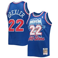 Men's Mitchell & Ness Clyde Drexler Royal Western Conference Hardwood Classics 1992 NBA All-Star Game Swingman Jersey