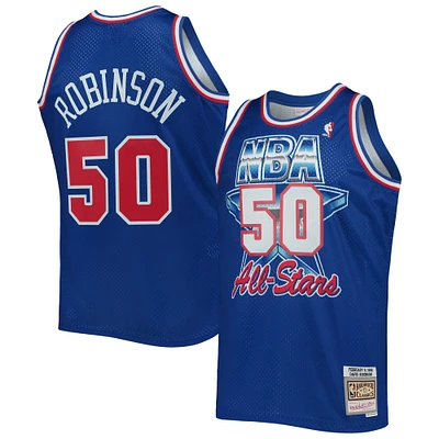 Men's Mitchell & Ness David Robinson Royal Western Conference Hardwood Classics 1992 NBA All-Star Game Swingman Jersey