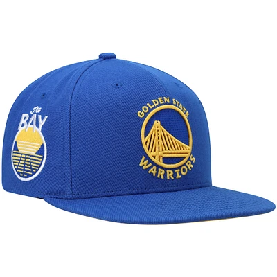 Men's Mitchell & Ness Royal Golden State Warriors Core Side Snapback Hat