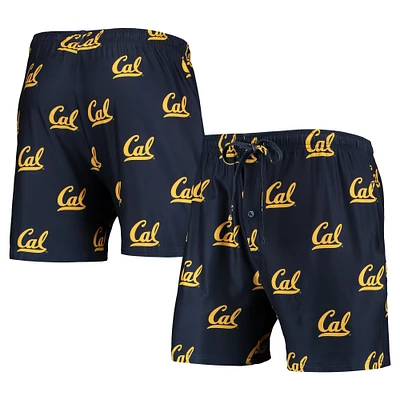 Men's Concepts Sport Navy Cal Bears Flagship Allover Print Jam Shorts