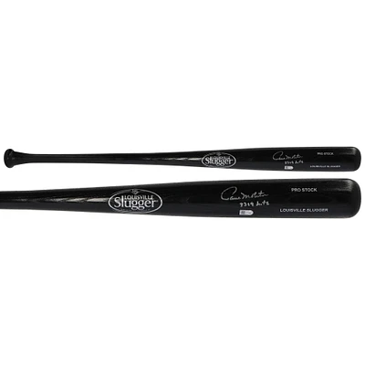 Paul Molitor Milwaukee Brewers Autographed Black Louisville Slugger Generic Bat with ''3319 HITS'' Inscription