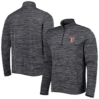 Men's Under Armour Black Texas Tech Red Raiders Tempo Fleece Quarter-Zip Jacket