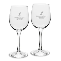 Minnesota State Mavericks 12oz. 2-Piece Traditional White Wine Glass Set