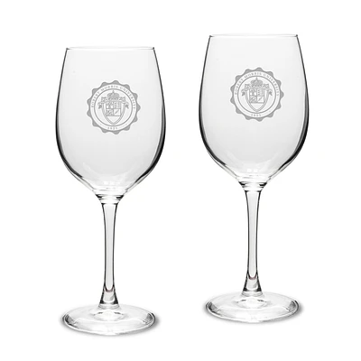 Robert Morris Colonials 16oz. 2-Piece Traditional White Wine Glass Set