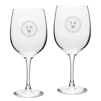 Illinois Tech Scarlet Hawks 19oz. 2-Piece Traditional Robusto Red Wine Table Glass Set
