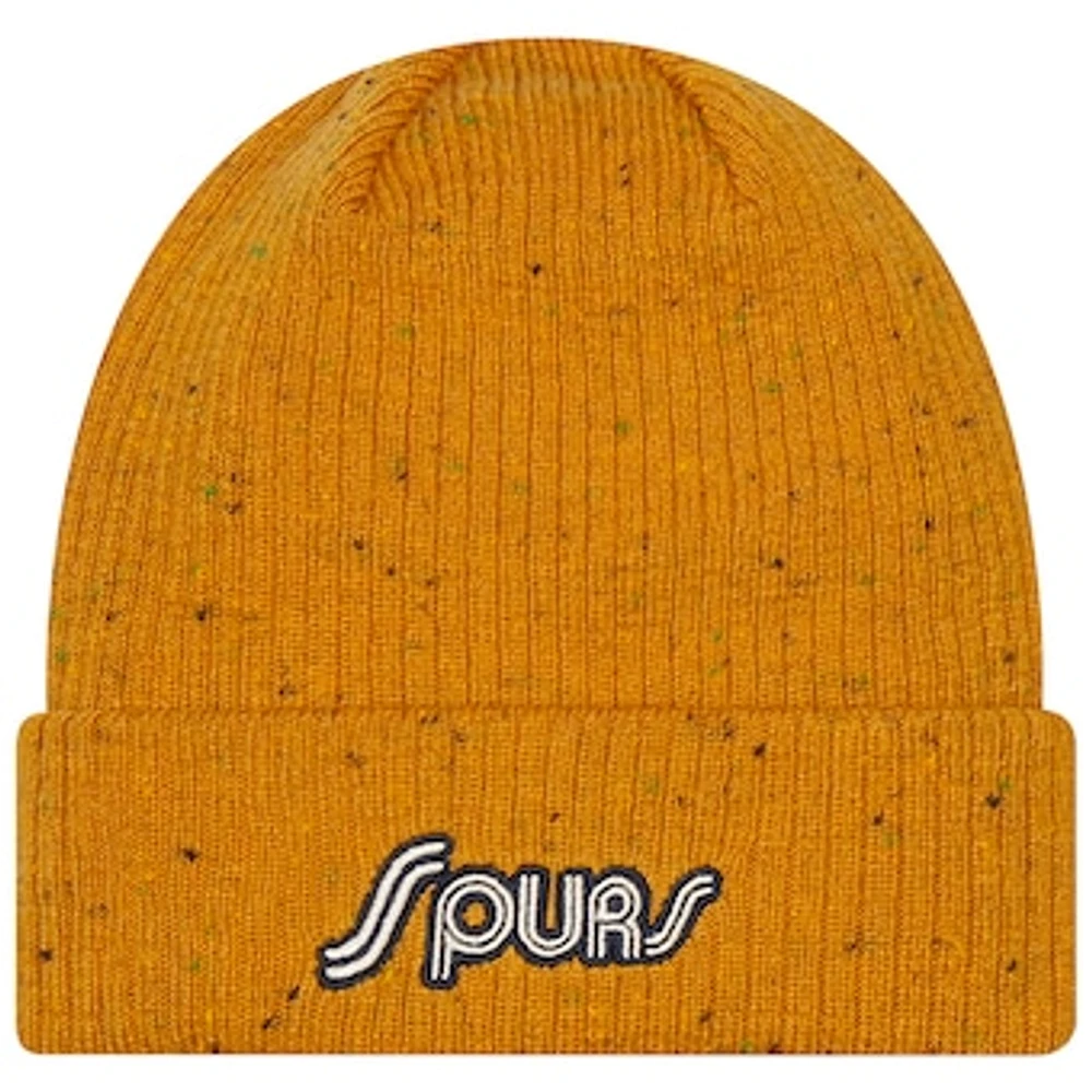 Men's New Era Orange Tottenham Hotspur Retro Cuffed Knit Hat