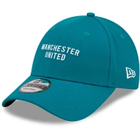 Men's New Era Turquoise Manchester United Seasonal 9FORTY Adjustable Hat