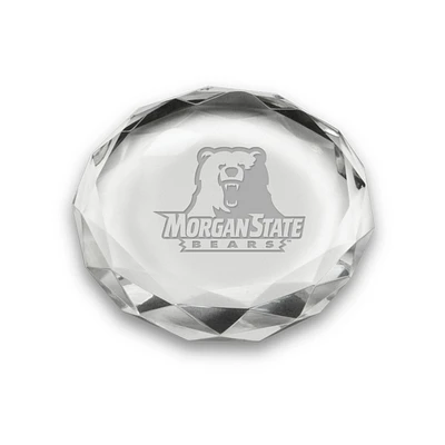 Morgan State Bears 3'' Optic Crystal Faceted Paperweight