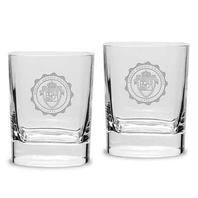 Robert Morris Colonials 11.75oz. Square Double Old Fashioned Glass Set