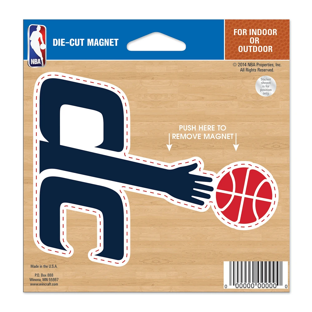 WinCraft Washington Wizards 5'' Die-Cut Car Magnet