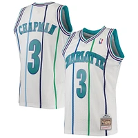 Men's Mitchell & Ness Rex Chapman White Charlotte Hornets 1988/89 Hardwood Classics Swingman Jersey