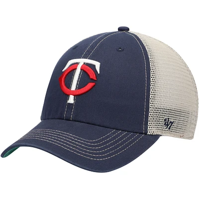 Men's '47 Navy Minnesota Twins Trawler Clean Up Trucker Snapback Hat