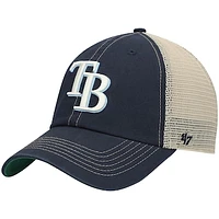 Men's '47 Navy Tampa Bay Rays Trawler Clean Up Trucker Snapback Hat