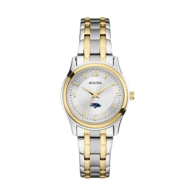 Women's Bulova Silver/Gold Nevada Wolf Pack Classic Two-Tone Round Watch