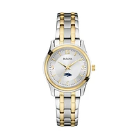 Women's Bulova Silver/Gold Nevada Wolf Pack Classic Two-Tone Round Watch