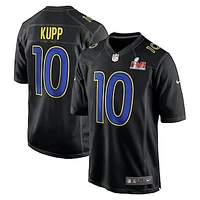 Men's Nike Cooper Kupp Black Los Angeles Rams Super Bowl LVI Game Fashion Jersey
