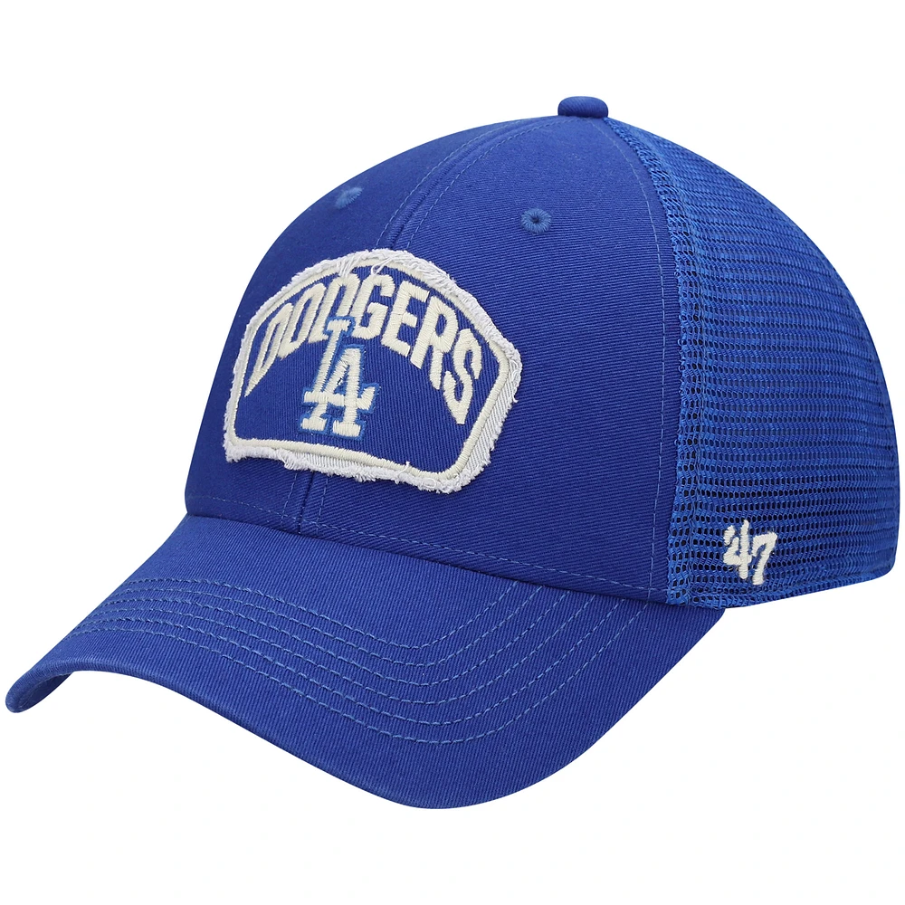 Men's '47 Royal Los Angeles Dodgers Cledus MVP Trucker Snapback Hat