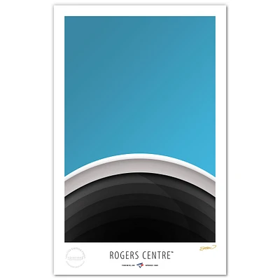 Toronto Blue Jays Minimalist Rogers Centre 17'' x 26'' Limited Edition Fine Art Print
