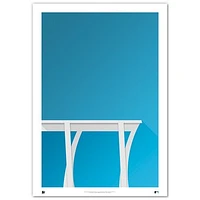 Miami Marlins Minimalist loanDepot Park 24'' x 36'' Fine Art Print