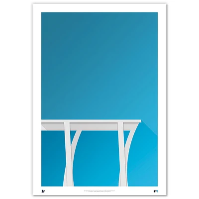 Miami Marlins Minimalist loanDepot Park 24'' x 36'' Fine Art Print