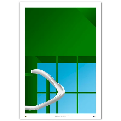 Milwaukee Brewers Minimalist American Family Field 24'' x 36'' Fine Art Print