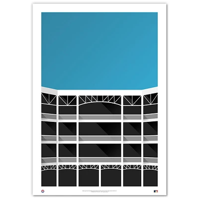 Texas Rangers Minimalist Globe Life Park 24'' x 36'' Fine Art Print