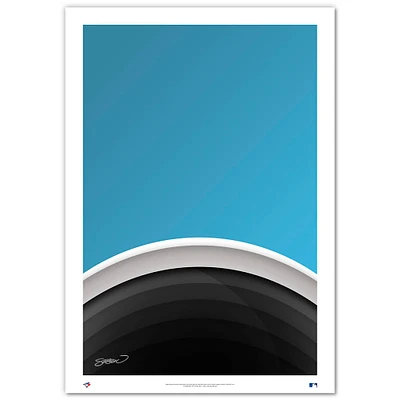 Toronto Blue Jays Minimalist Rogers Centre 24'' x 36'' Fine Art Print