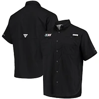 Men's Columbia Black San Francisco Giants Americana Tamiami Omni-Shade Button-Down Shirt