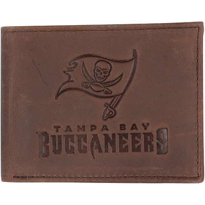 Brown Tampa Bay Buccaneers Bifold Leather Wallet