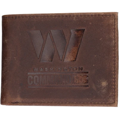 Brown Washington Commanders Bifold Leather Wallet