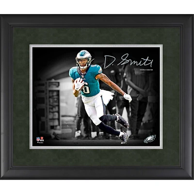 DeVonta Smith Philadelphia Eagles Facsimile Signature Framed 11" x 14" Spotlight Photograph