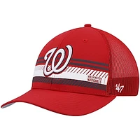 Men's '47 Red Washington Nationals Cumberland Trucker Snapback Hat