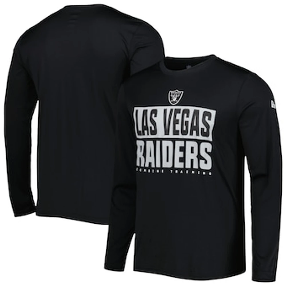 Men's New Era Black Las Vegas Raiders Combine Authentic Offsides Long Sleeve T-Shirt