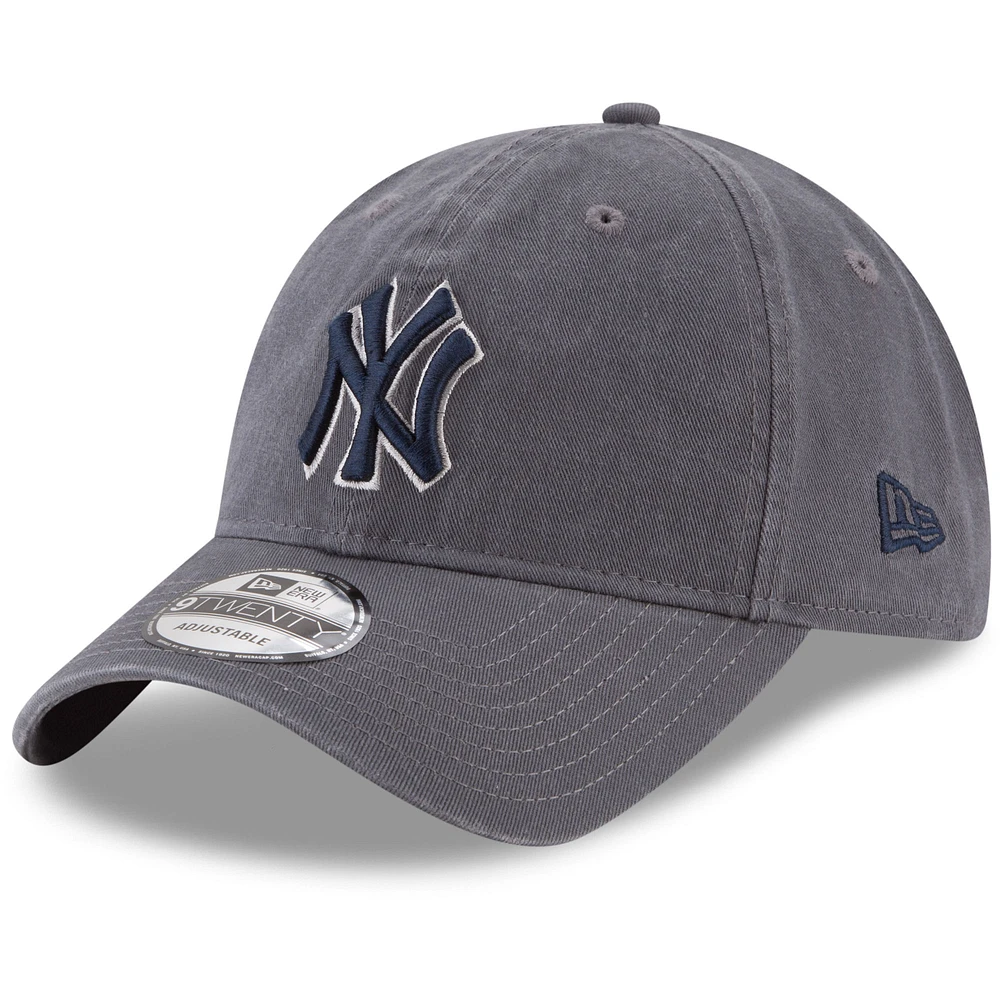 Men's New Era Graphite New York Yankees Fashion Core Classic 9TWENTY Adjustable Hat