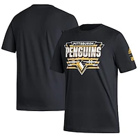 Men's adidas Black Pittsburgh Penguins Reverse Retro 2.0 Fresh Playmaker T-Shirt