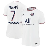 Women's Jordan Brand Kylian Mbappé White Paris Saint-Germain 2021/22 Fourth Replica Jersey