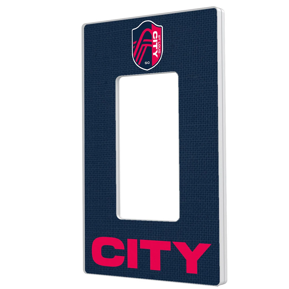St. Louis City SC Solid Design Single Rocker Lightswitch Plate