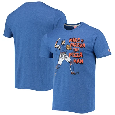 Men's Homage Mike Piazza Royal New York Mets Cooperstown Collection Tri-Blend Icons T-Shirt