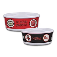 NC State Wolfpack 2-Pack Container Bowl Set