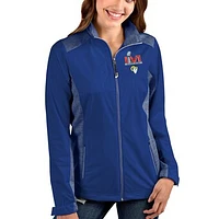 Women's Antigua Royal Los Angeles Rams Super Bowl LVI Bound Revolve Full-Zip Jacket