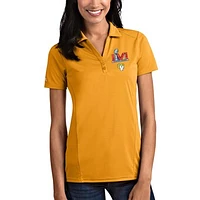 Women's Antigua Gold Los Angeles Rams Super Bowl LVI Bound Tribute Polo