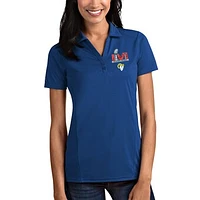 Women's Antigua Royal Los Angeles Rams Super Bowl LVI Bound Tribute Polo